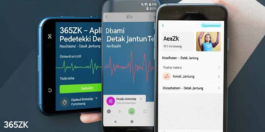 Tampilan antarmuka aplikasi Detak Jantung yang informatif dan mudah digunakan.