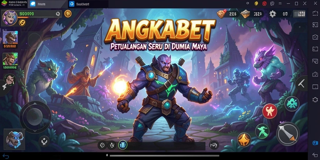Tampilan antarmuka ANGKABET yang kaya warna dan fungsi gameplay seru.