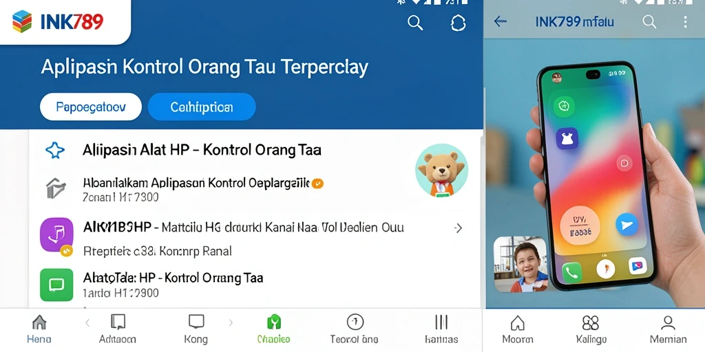 Antarmuka INK789 yang ramah pengguna untuk kontrol orang tua.