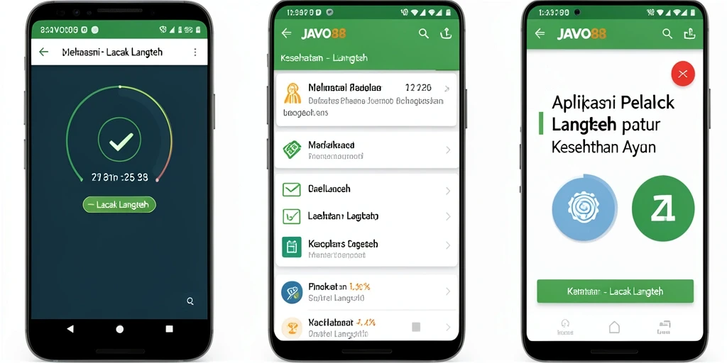 Antarmuka aplikasi JAVO88 yang sederhana dan fungsional untuk pelacakan langkah.