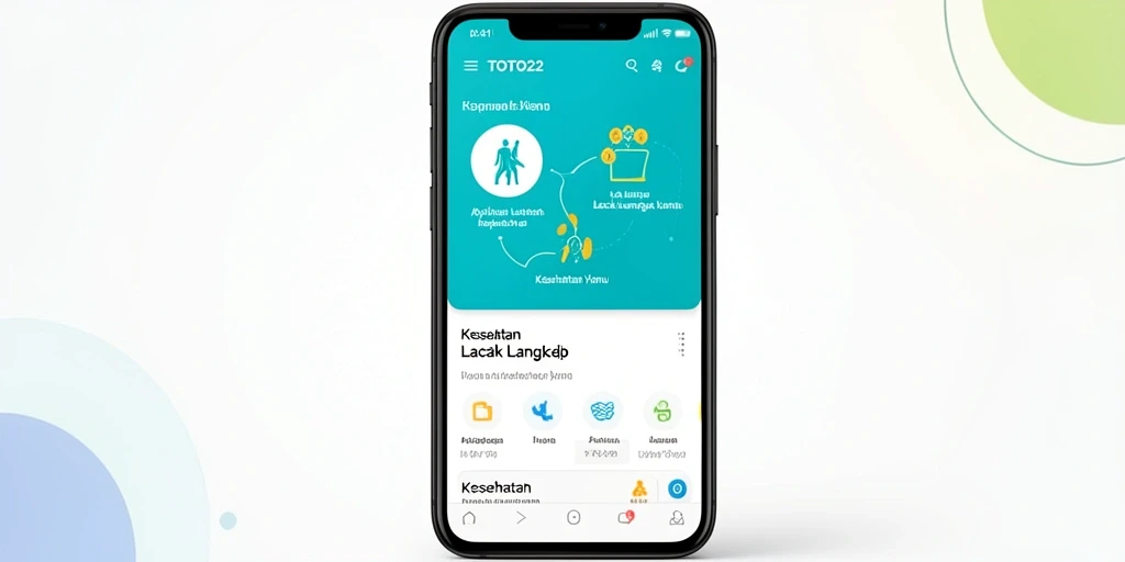Screenshot utama TOTO22 menampilkan antarmuka pelacakan langkah yang interaktif.