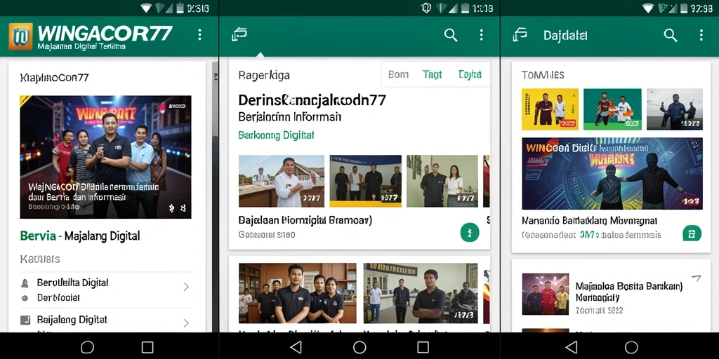 Tampilan antarmuka WINGACOR77 yang menarik dan modern.